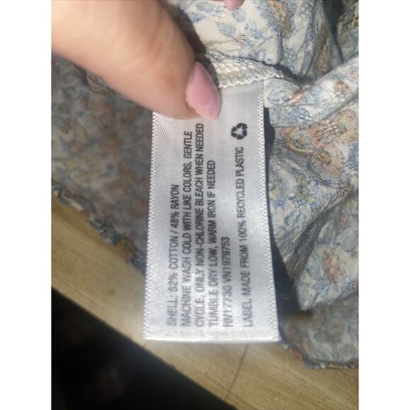 Universal Thread Women’s Popover Top Floral Print 3/4 Sleeve Sz Small - Picture 6 of 6